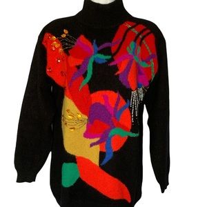 Vintage Knit Beaded Sweater M/L – Germany